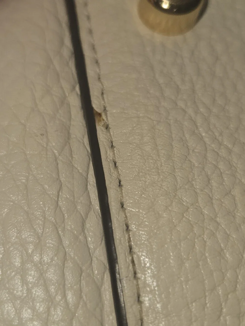 Coach White Leather Shoulder Bag